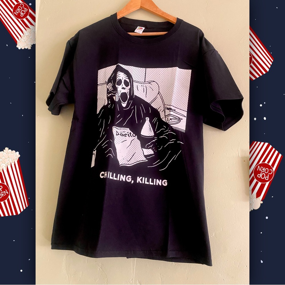 Scream Ghost Face Chillin Killing T-shirt